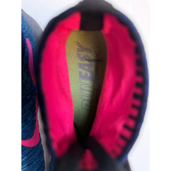 Nike LunarEpic Flyknit Womens 8.5 Black Summit White Fire Pink Running Sneakers - Picture 7 of 7